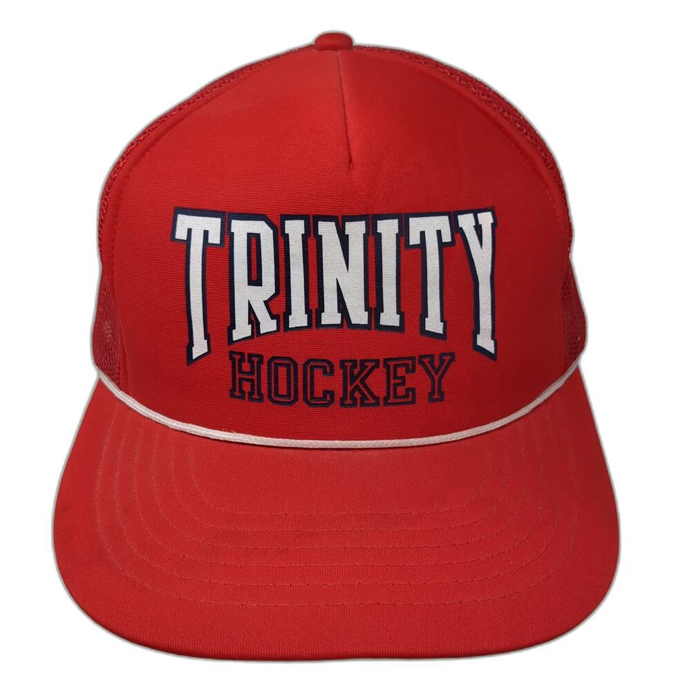 Kenda Trucker Hat Red L White Blue Rope Snapback Mesh 5 Panel Trinity Hockey